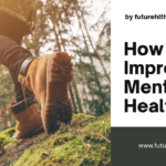 A serene hiking trail illustrating the mental health benefits of nature, reducing stress and enhancing mood and clarity.